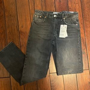 NWT - Zara Mid Waist Straight Jeans
